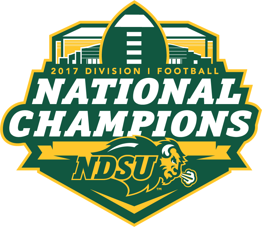 North Dakota State Bison 2017 Champion Logo diy iron on heat transfer